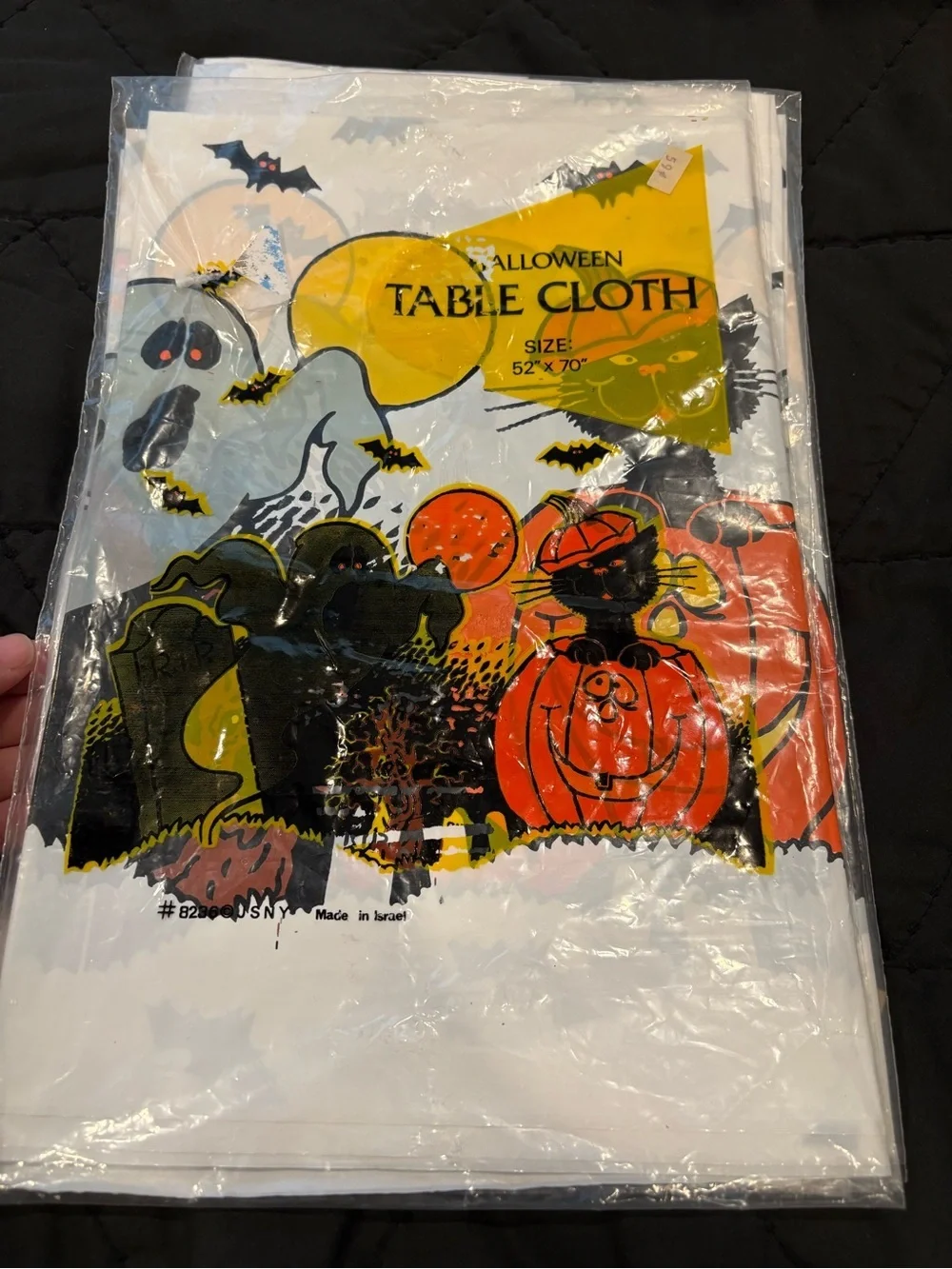 Set of 3 Vintage Halloween Plastic Table Cloths 52 x 70 New Old Stock 90’s
